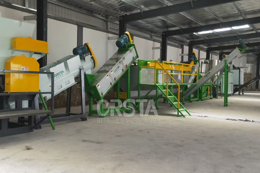 1000KG/H在贵州凯里一次性PP输液瓶破碎清洗分选安装调试完成