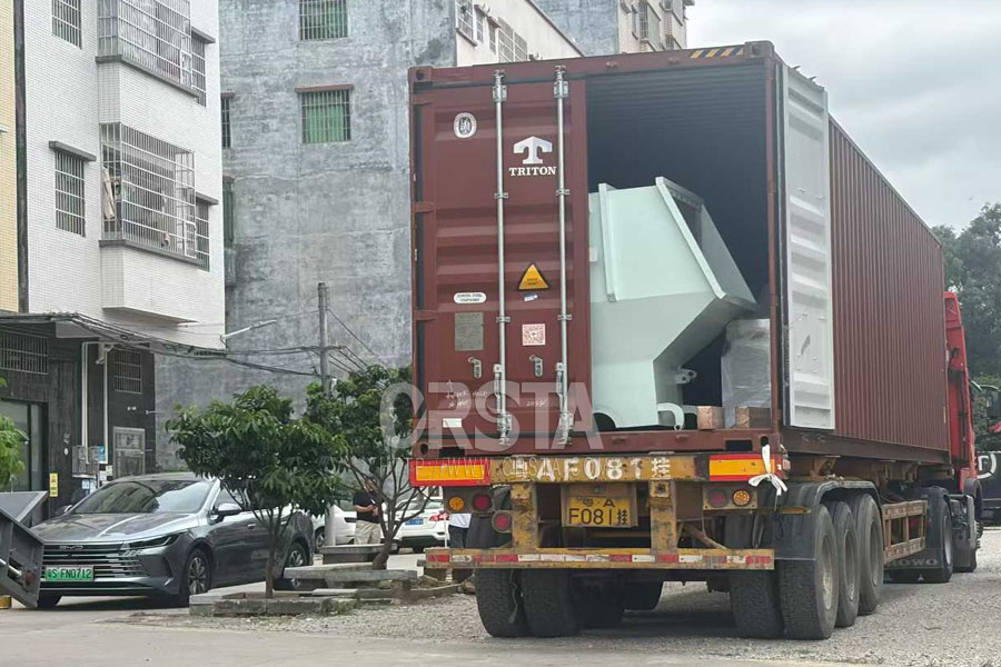 出往尼日尼亚PMMA亚克力板破碎分选生产线